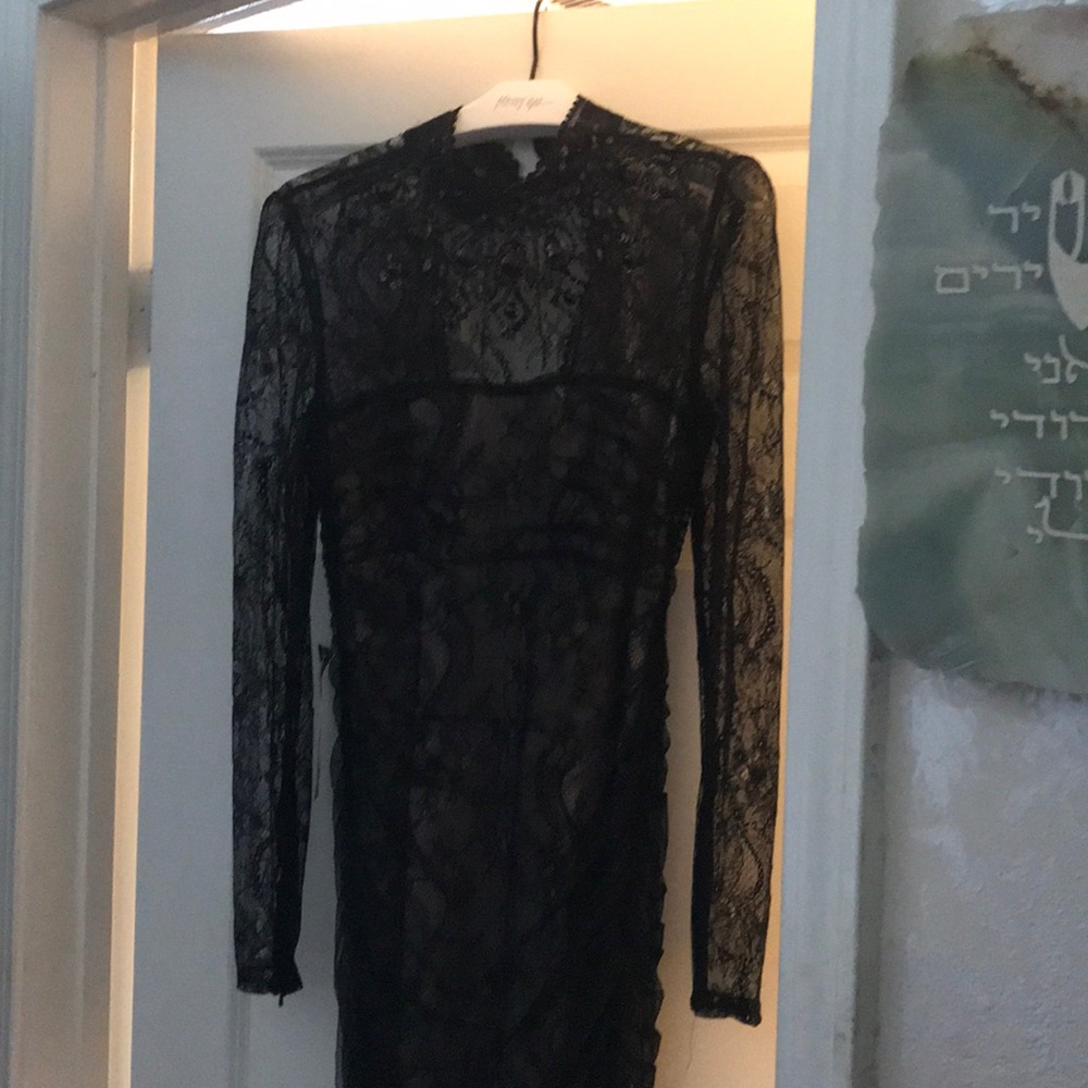 Black lace cocktail dress Bebe